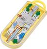 Curious George Trio Chopsticks Fork Bento Chopsticks Made In Dishwasher ZOO Set Freezer Set 16.5cm, Spoon, 13cm, Case, Slide-out Chopsticks, Japan,