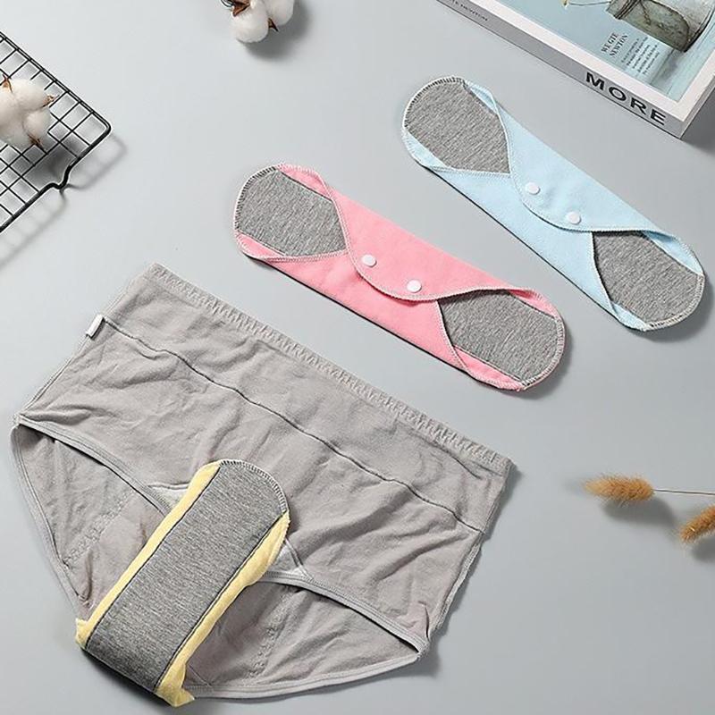 5/10 STÜCKE Dünne Stoffeinlagen Weiche Baumwolle Waschbare Damen Slipeinlagen Damenbinden Hygienebinden Täglich Wiederverwendbar Menstruationshygieneeinlagen