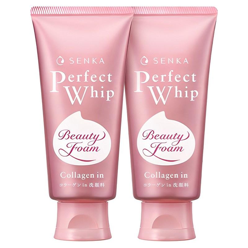 Senka Perfect Whip Collagen In Cleansing Foam, 120g, 2 pcs
