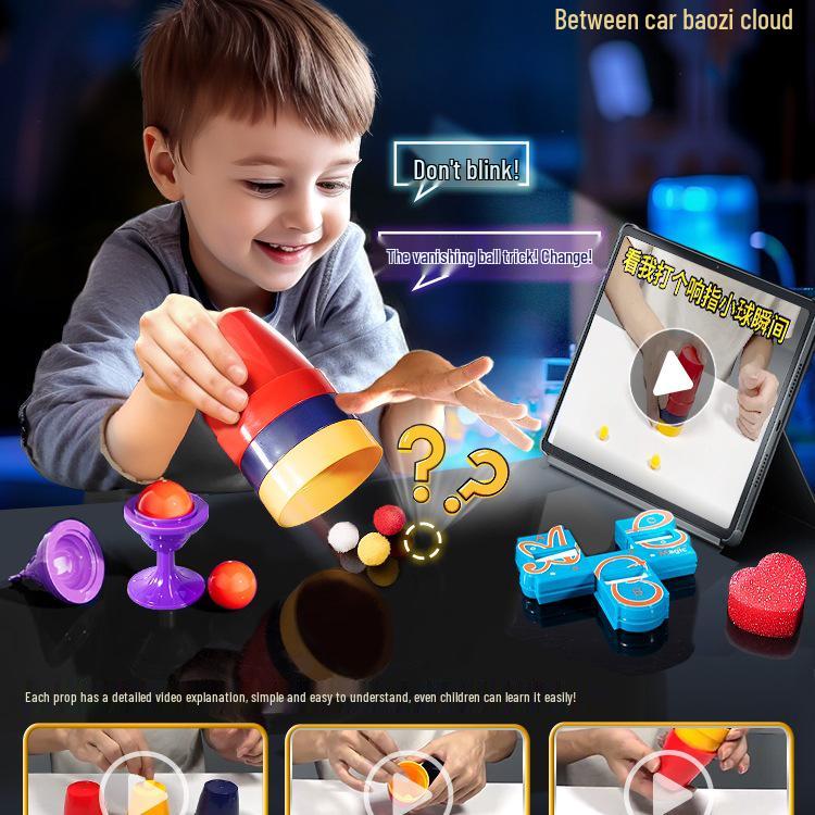 Children's Magic Tricks Gift Box Set for Boys and Girls - 2025 Children's Day