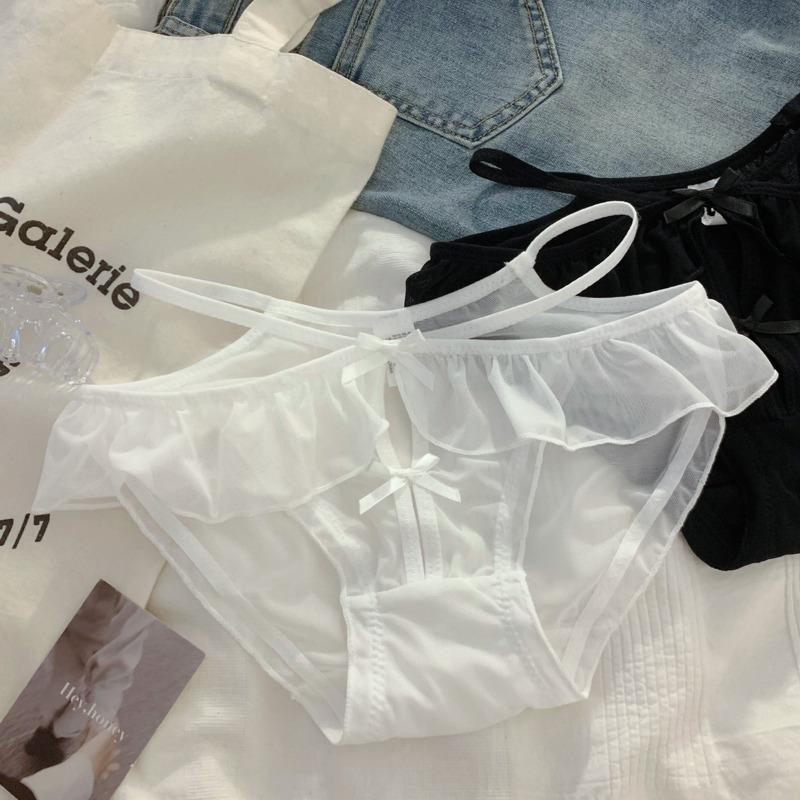 

Сексуальное нижнее белье в женском стиле с трусиками с заниженной талией Pure Desire, черные тонкие женские треугольные трусики с вырезами One Size белый
