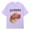 Kasane Teto T Shirt Funny Cute Unisex Women Clothing Fashion Harajuku Tshirts Summer Cotton Oversized Casual Short Sleeve Tshirt