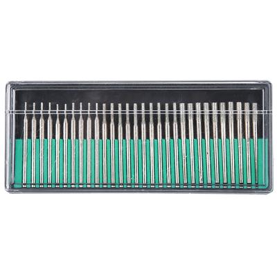 30PCs Diamond Needle Sanding Tool Set Carving Accessory Grinder Head Cylindrical 1  2  3mm