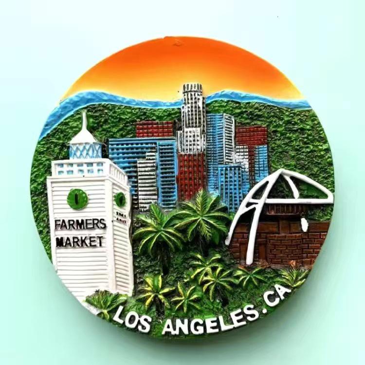 USA Refrigerator Magnet Souvenir - Statue of Liberty, NYC, LA, SF, Hawaii, Boston