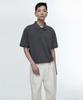 Musinsa Standard [Cooltandard] Relaxed Fit Pique Polo Shirt [Gunmetal]