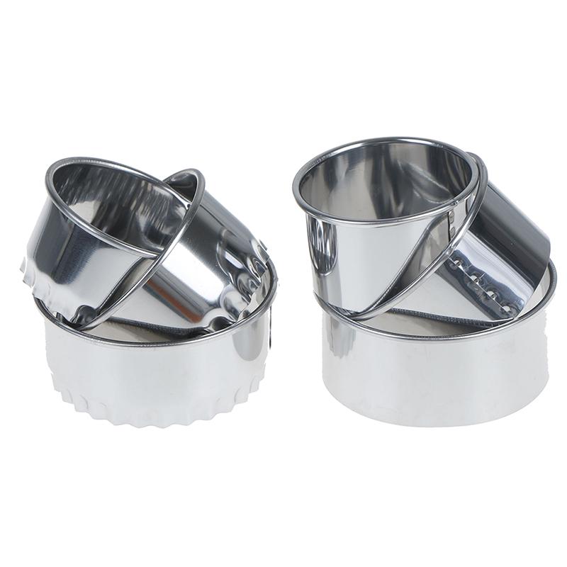 3 ks Kulaté/Květinové Vykrajovátko na Těsto Nerezové Vykrajovátko na Knedlíky