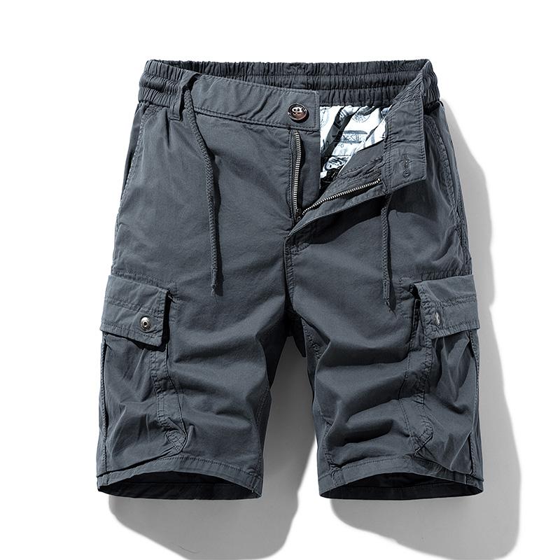 JAYSCE Herren Sommer-Shorts im Shibuya-Stil, locker sitzende Arbeitsshorts, Amikaji Outdoor-Cargohose mit mehreren Taschen, übergroße klassische kurze Hose