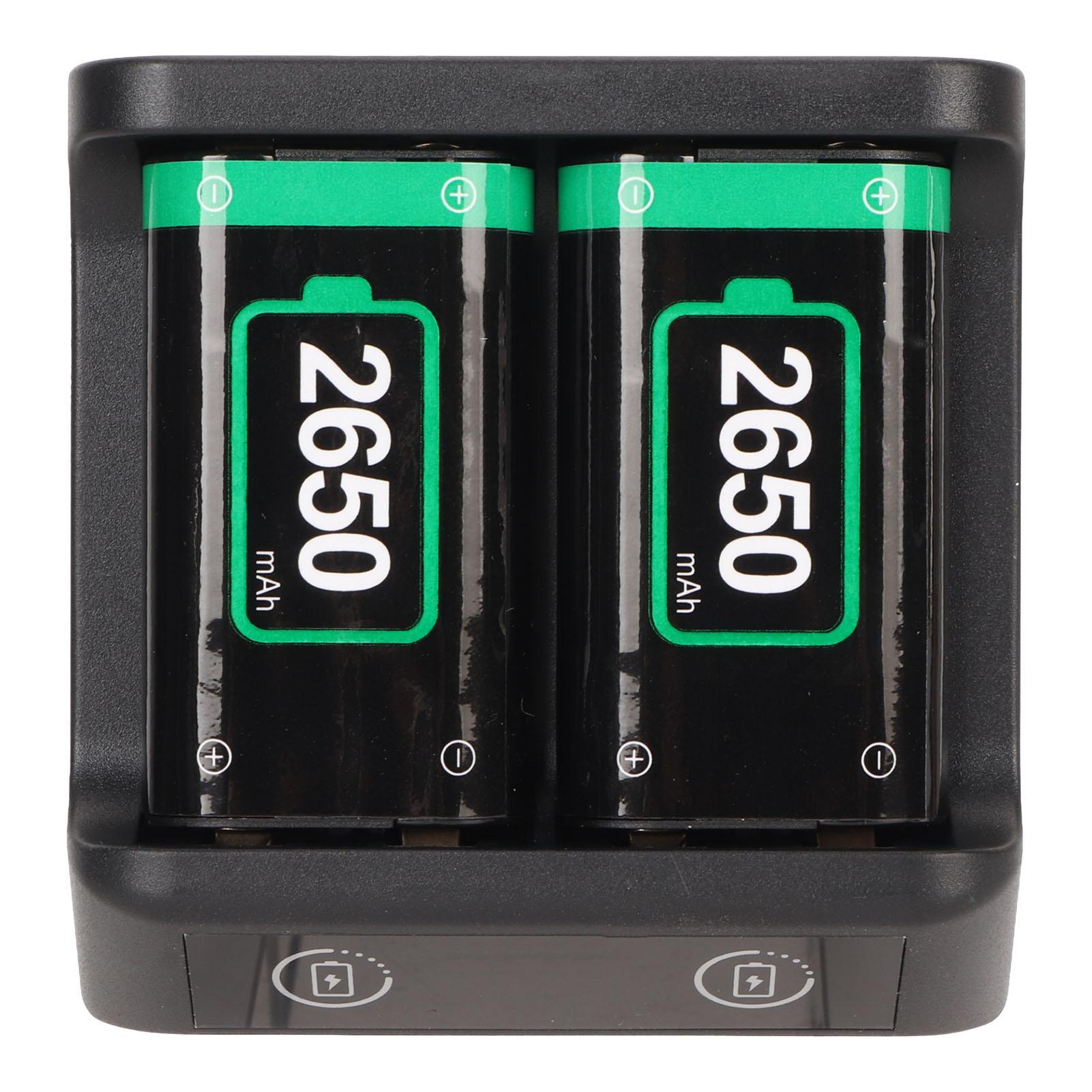 

Аккумулятор для контроллера быстрой зарядки Xbox 2 шт. 2650 мАч с зарядным устройством