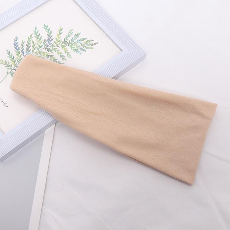 New Women Headband Wide Knitted Cotton Sport  Elastic Hair Bands Yoga Hairband Makeup Hair Hoop Vintag Headwrap Hair Accessories