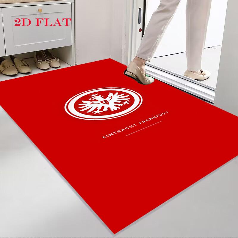 Eintracht Frankfurt Teppich für Wohnzimmer Schlafzimmer Zuhause Sofadekoration, Rutschfeste Bodenmatte für Kinder zum Spielen