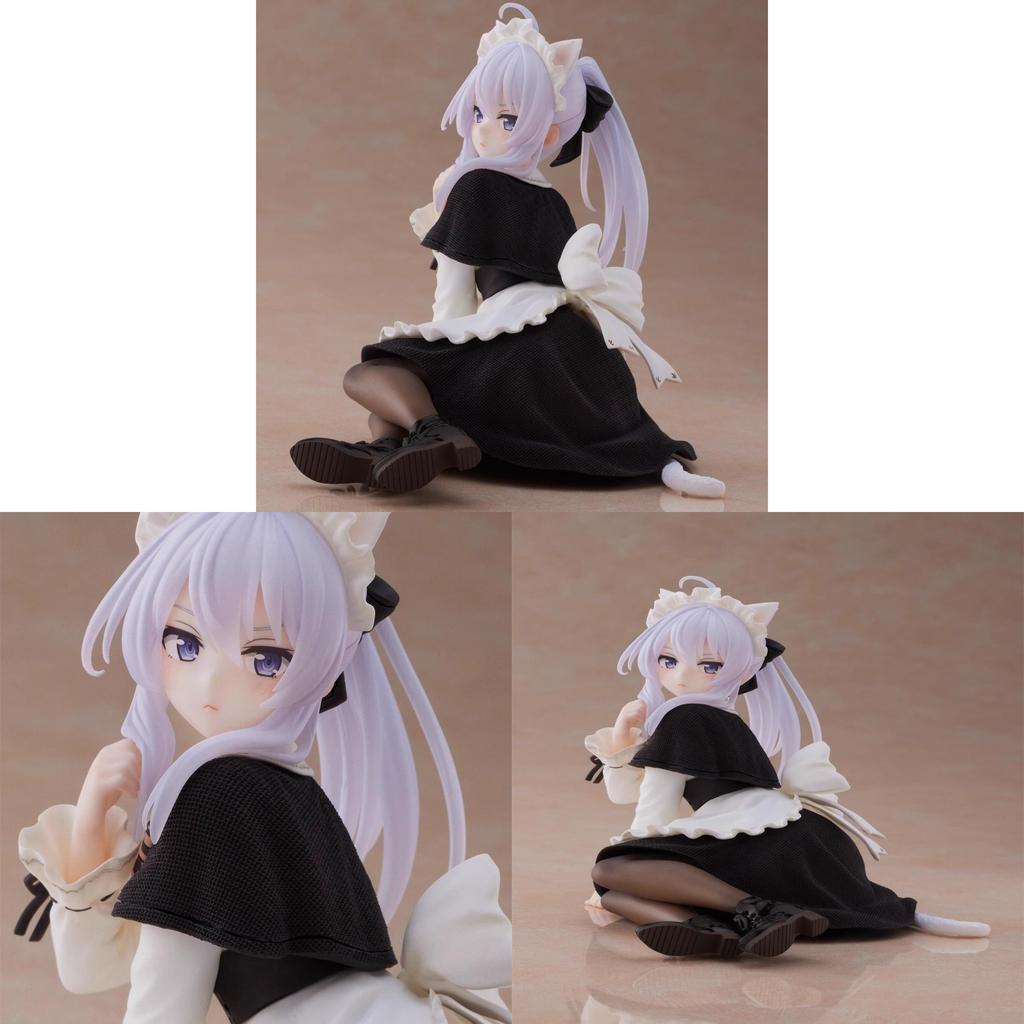 Pvc Anime Figure With Sitting Posture And Wool Dress For Home Decor And Gift