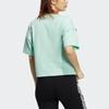 Adidas Originals Drop Shoulder Sleeve T Shirt Women's Frozen Green H39034