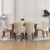 Day and Night - Day and Night Dining Chairs 6 Units of Beige Fabric
