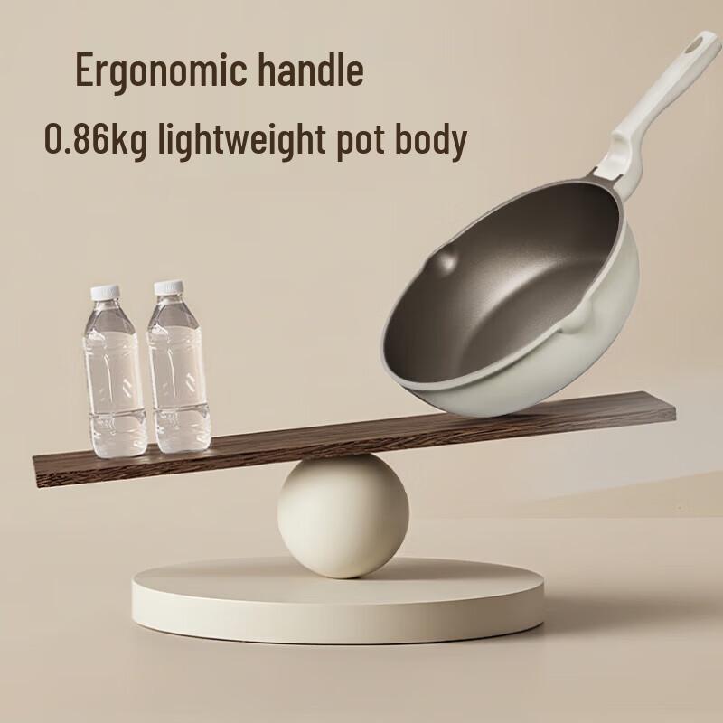 BEAR Non-Stick Titanium Flat-Bottom Frying Pan