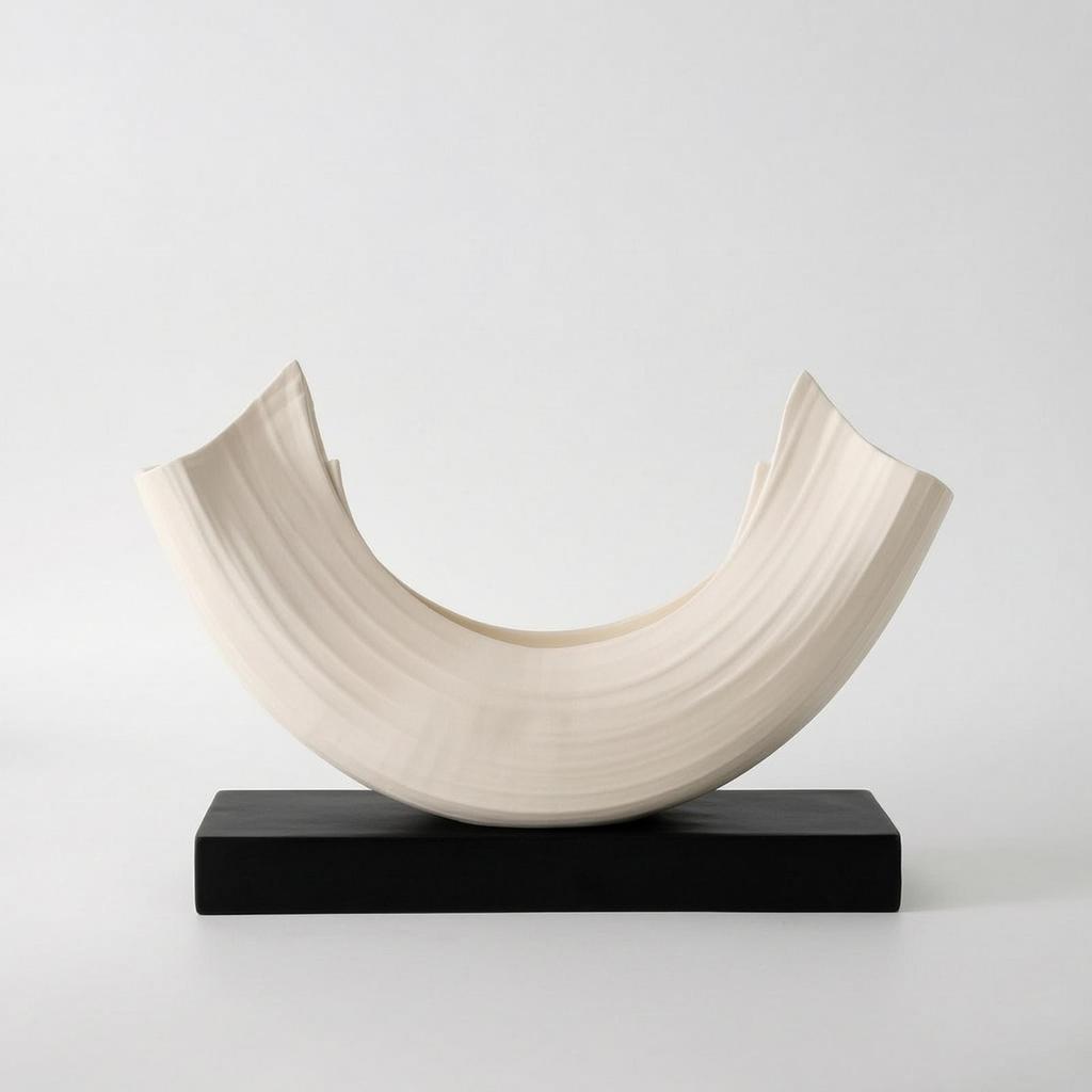 Boat Sculpture Minimalist Statue Modern for Living Room, Interior Designers