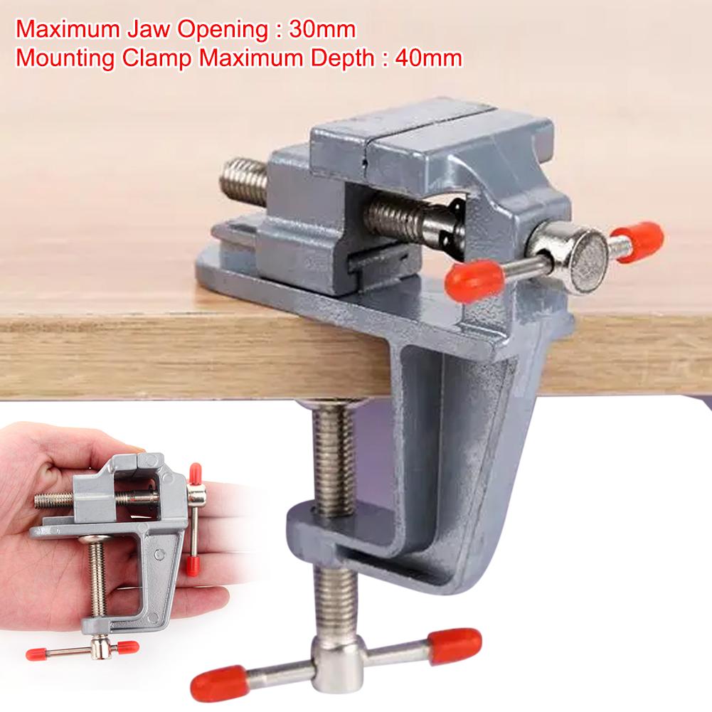 Top Sale 3.5" Aluminum Miniature Small Jewelers Hobby Clamp On Table Bench Vise Mini Tool Vice Muliti-Funcational DIY Tools