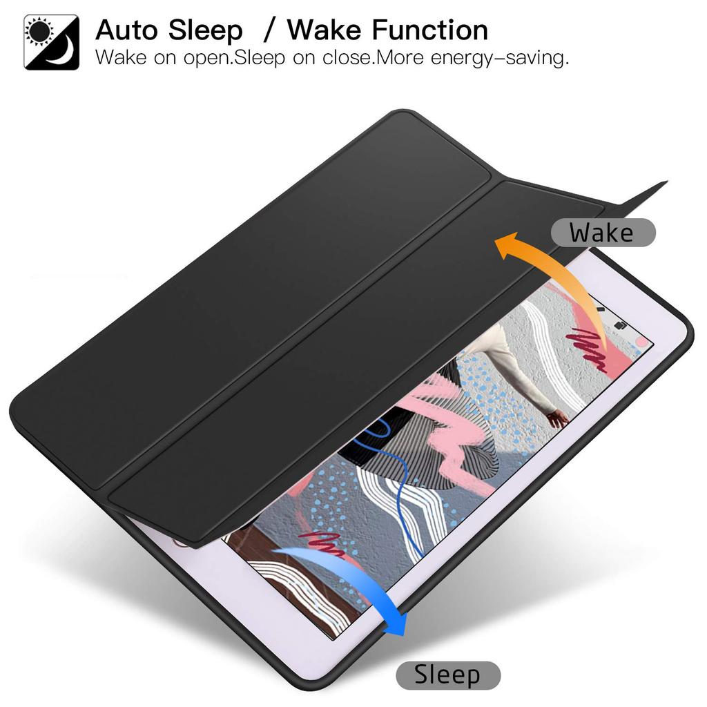 Leather Case For Ipad 10.2 5 6 7 8 9 10th Gen Smart Cover Funda For iPad Air 2 3 4 5 10.9 pro 11 10.5 Magnetic TPU Silicone Case
