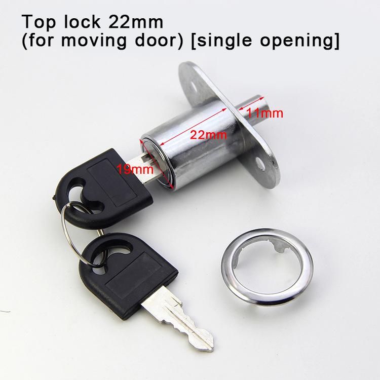 Lock Cam Cylinder Lock 22mm 0.9in 32mm 1.3in Aluminum Alloy Doors Cabinet Doors Silver Suitable For Cabinet Doors