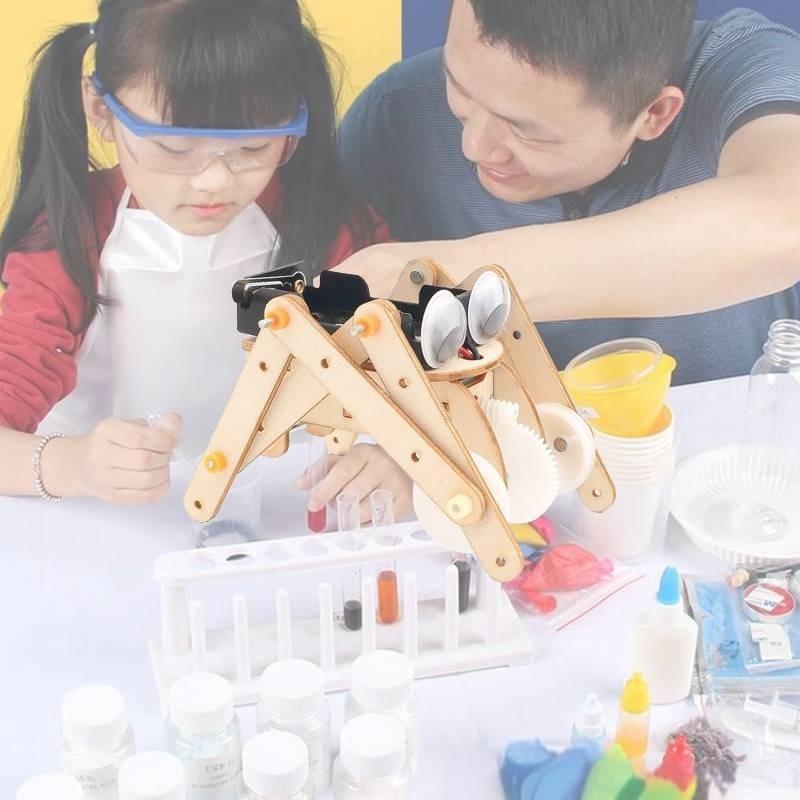 Lernendes Holz-DIY-Insektenroboter-Bastelset für Kinder Wissenschaftsexperiment