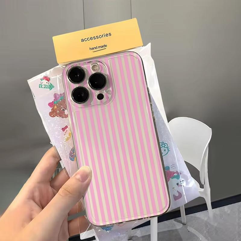 Colorful Vertical Stripes Clear Phone Case For Samsung Galaxy S26 S25 Ultra S24 S23 FE S22 S21 Plus S20 A73 A72 Silicone Cover