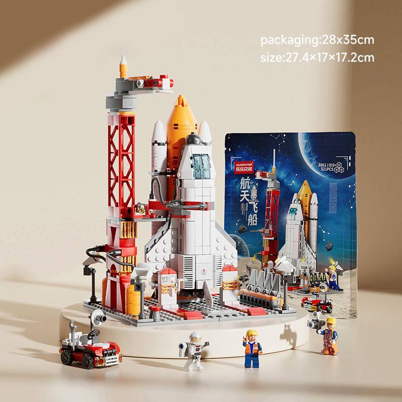 

Космический шаттл Ракета Конструктор Игрушки Детский Образовательный Подарок Мальчики Девочки красный