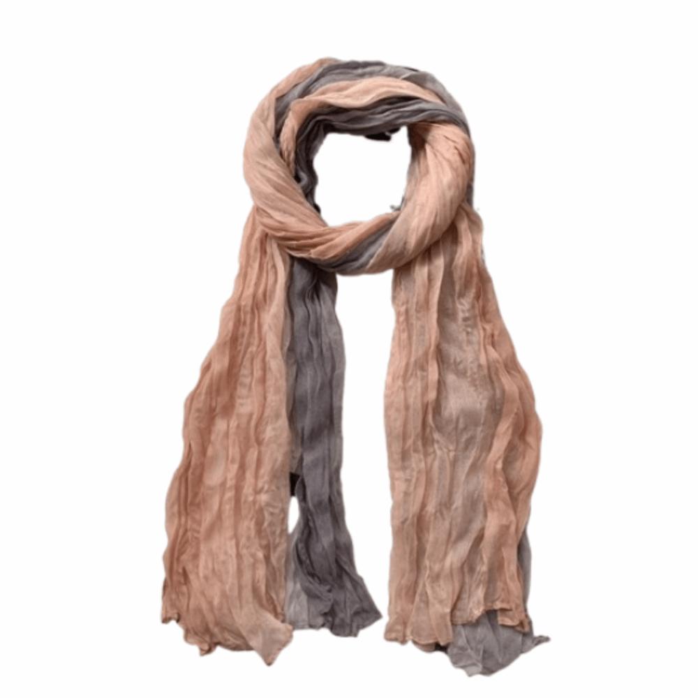 Bohemian Women's Long Pleated Shawl Windproof Long Hijab Scarf Bandana Shawl Wraps Outdoor Use