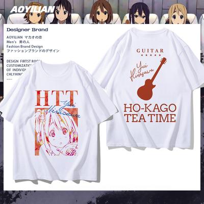 K-ON Hirasawa Yui Anime Cosplay T-shirt Short Sleeve Unisex Men Woman Tee
