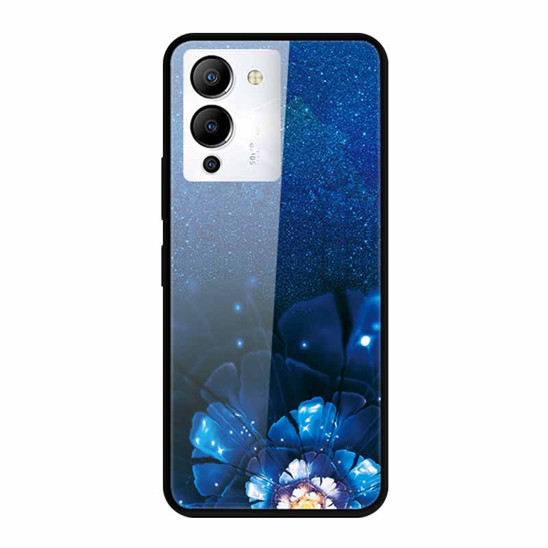 Luxury Shockproof Tempered Glass Back Cover Hard Case For Infinix Note 12 G96 Infinix Note 11pro 11s Protective Cool Phone Cover
