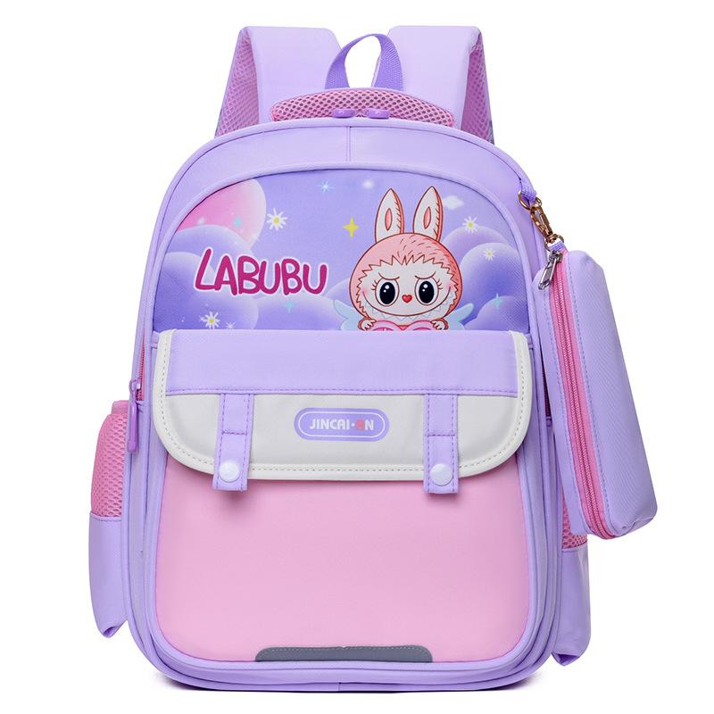 Children's School Bag Spring New Primary School Students Large-capacity Backpack Lightweight Burden-reducing Backpack