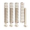 Musiclily Ultra UNC#3-48 X 0.78" (2.5x20mm) Humbucker Pickup Screw and Spring Set, Stainless Steel, Nickel, for Fender USA MIM Electric Guitars (Set O
