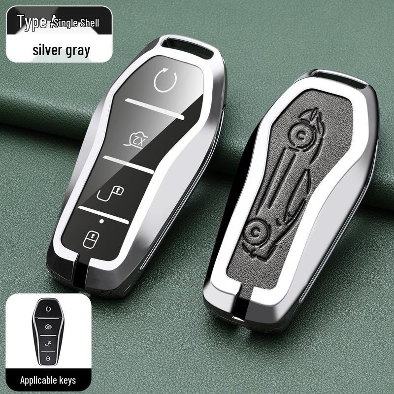 BYD Han, Tang DM, Qin PLUS, Song Pro/Max, Yuan Car Metal Key Case (2021 Model)