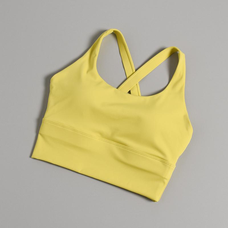 Nude Feeling Criss-Cross Sports Bra: Shockproof, High-Intensity Yoga & Running Fitness Vest