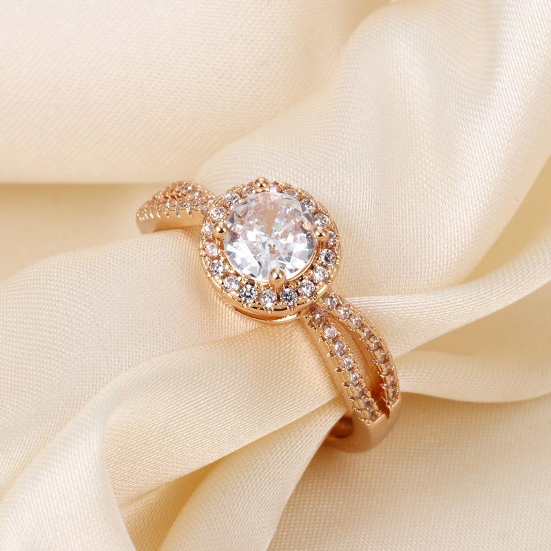 Live broadcast double-layer full diamond ring flash diamond eight hearts eight arrow ring adjustable opening