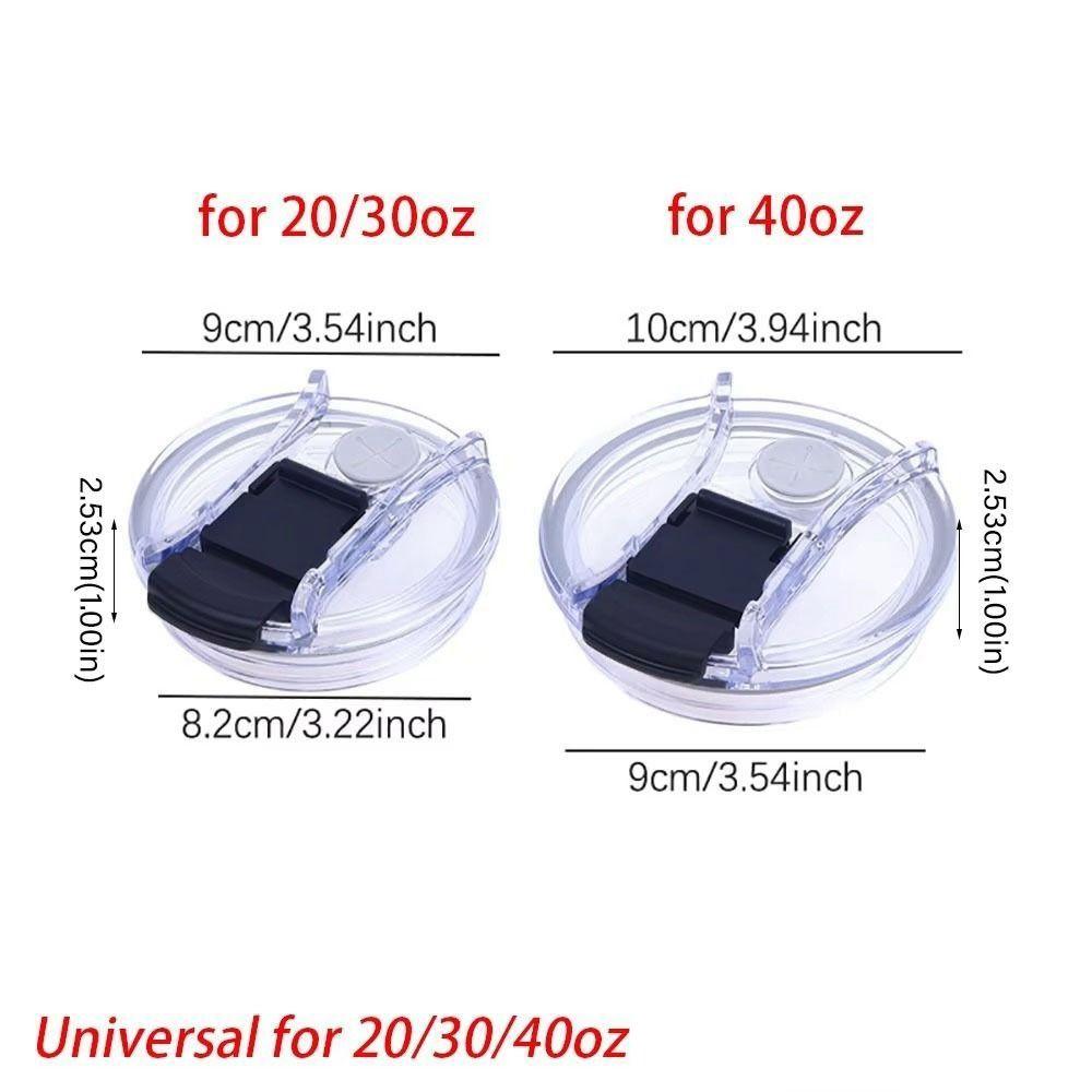 2Pcs Leak-proof Car Cup Lid Spill Proof Tumbler Cover Practical Tumbler Cup Cap  Bottle