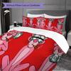 Pink Panther Paw Print Bedding Without Core 1 Duvet Cover 2 Pillowcase Without Core Bedding Set Christmas Birthday Gift Soft And Comfortable