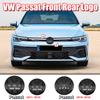 2pcs Front Rear Emblem For VW Passat 2011-2018 Modified Black Flat Mirror Logo Cover Stickers Accessories Extra Pro Plus Value QS0