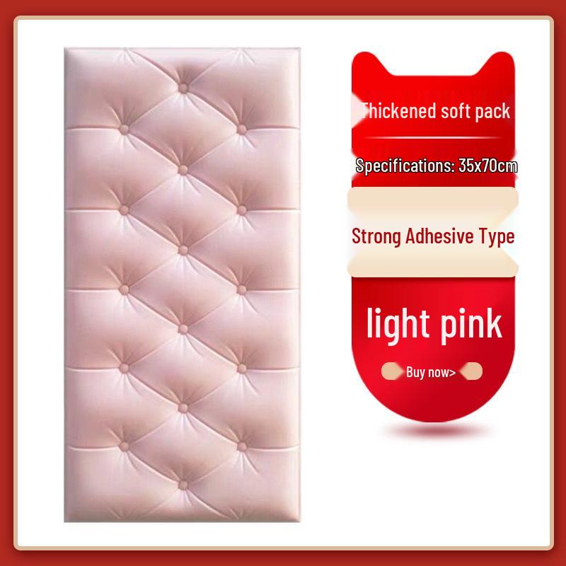 Soft Tatami Wall Surround & Headboard Protector for Kids - Self-Adhesive, Thickened Anti-Collision Sticker