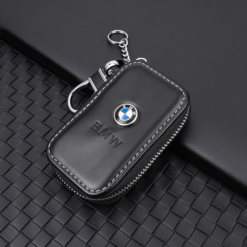 1Pcs Metal/Leather Keychain Hand-Woven Key Rope Key Ring Auto Emblem Accessories For BMW E90 E87 F30 E60 F01 F02 G20 X1 X3 X4 X5 rvsh75