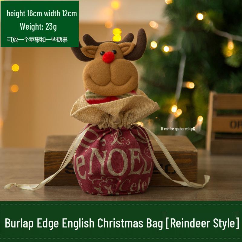 Creative Christmas Eve Apple Gift Bag with Candy Packaging
