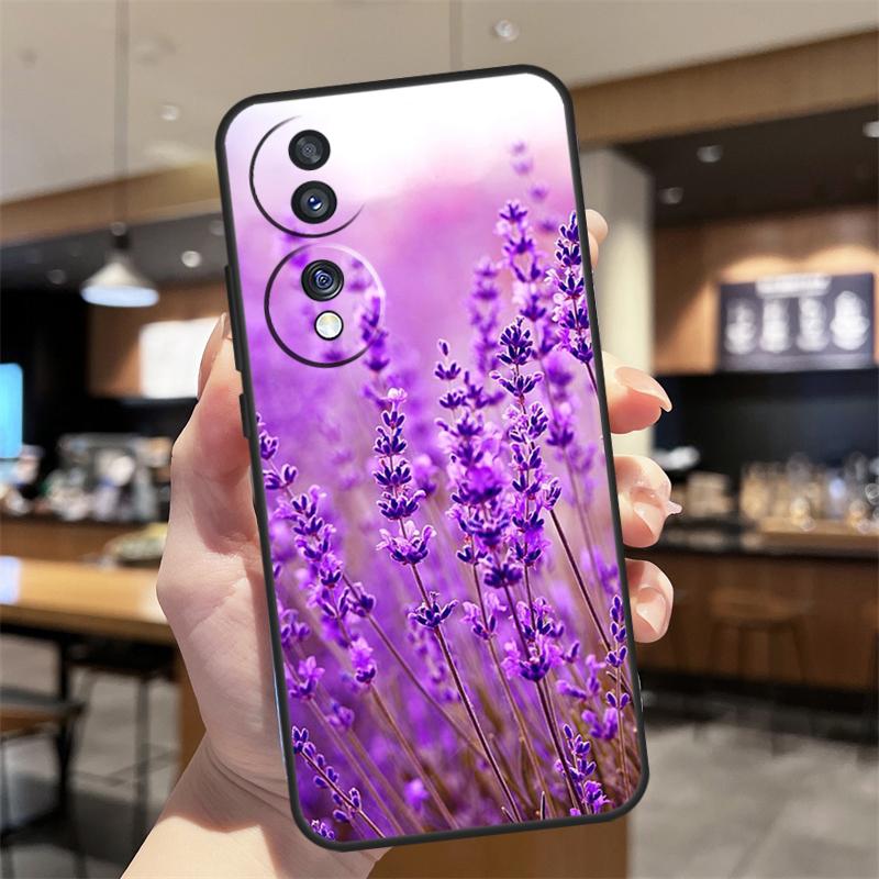 Lavender Purple Flowers Case For Honor Magic 8 6 7 Pro Honor Win RT X8b X8c X9a X9b X9c X9d 70 90 200 400 Lite Cover