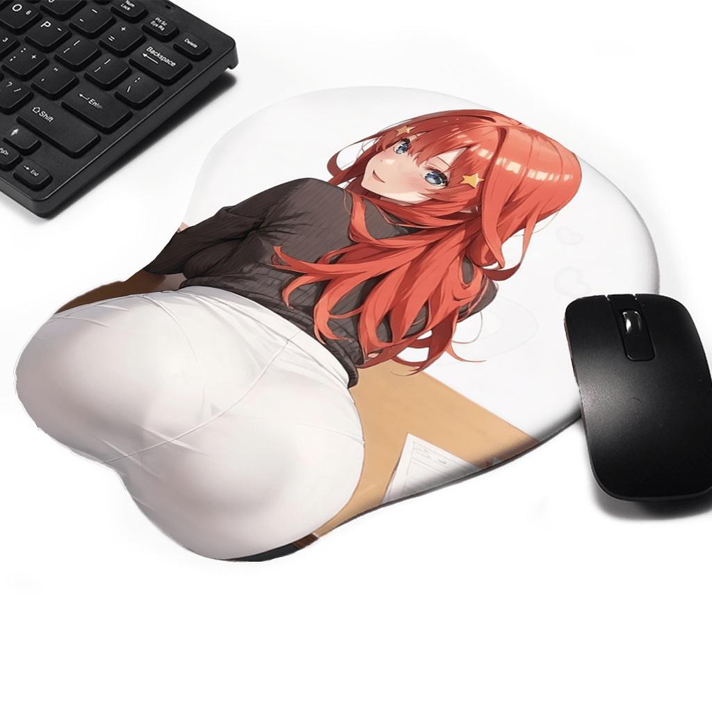 Ergonomic 3D Wrist Rest Mouse Pad Anime Beauty Silicone Support Office and Gaming Comfort Desk Pad Office Accessories Playmat