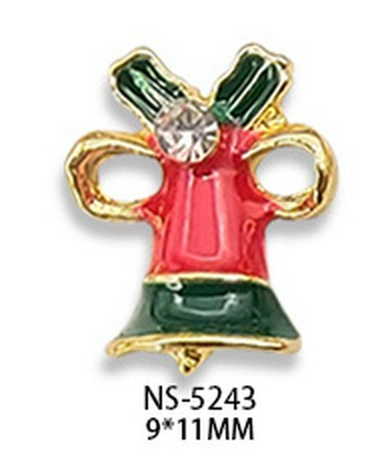 Christmas Nail Art Accessories: Festive Drills & Decorations with Trees, Santa, Deer & Snowman Designs