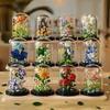 Micro Building Blocks Eternal Flower Bouquet Bonsai Potted Plant Model Home Decoration Puzzle Toys Kids Birthday Christmas Gifts