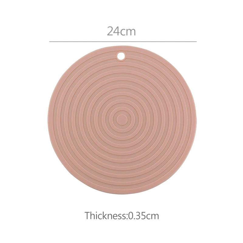 Kitchen Silicone Dish Pot Draining Mat Heat Resistant Tableware Thickened Cushion Pad Dinnerware Table Placemat Coaster