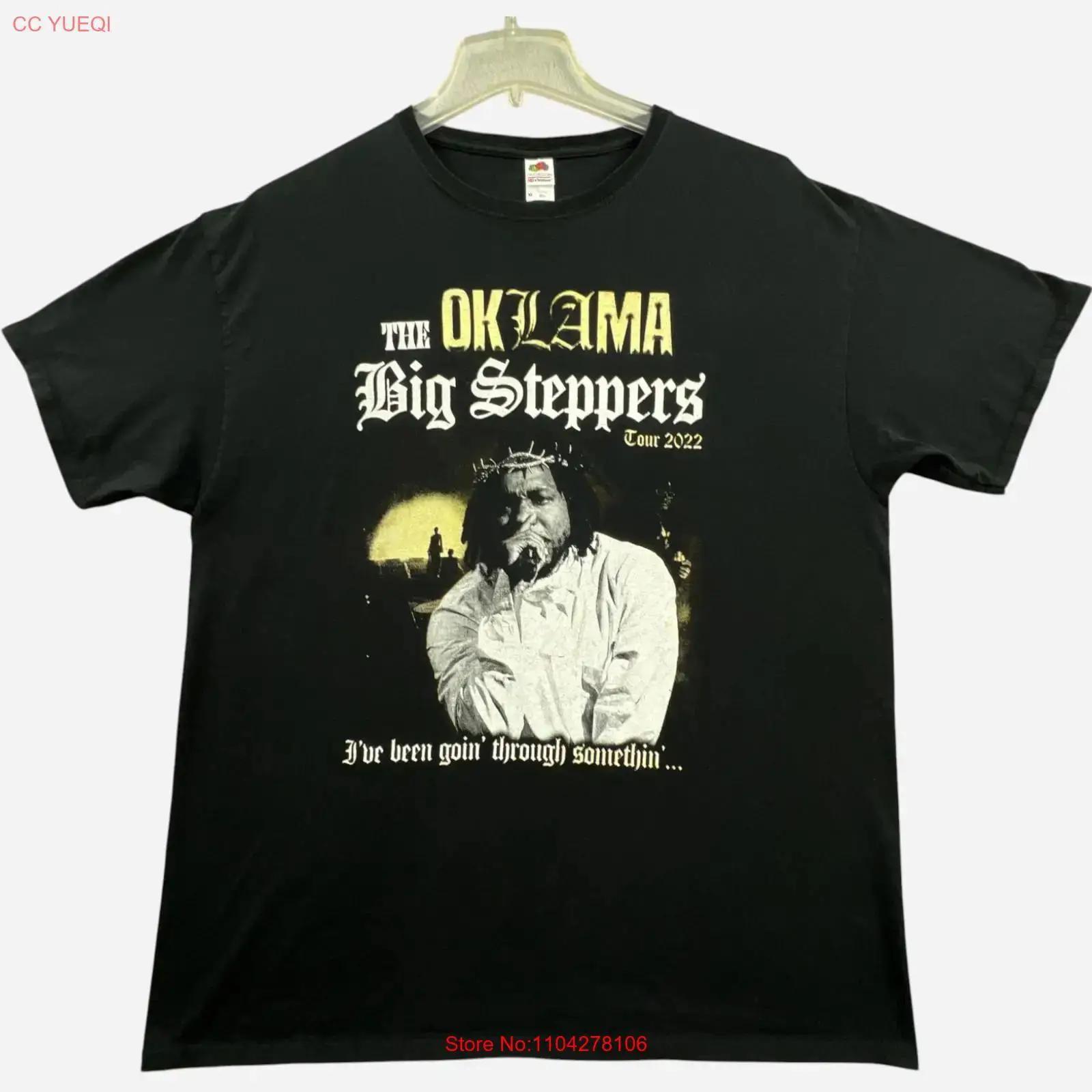 

Kendrik Lamar The Big Steppers 2022 Concert T Shirt Mens XL Black Oklama vintage Washed Breathable streetwear Versatile homme S разноцветный