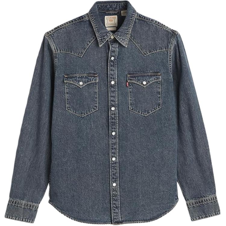 Levis Single Button Collar Long Sleeve Shirt Men shirts 85744-0103