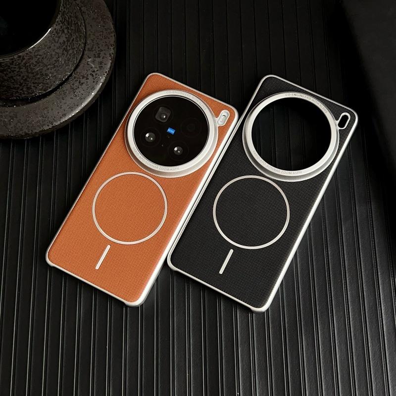 Case For Oppo Find X8 X8s Pro PLus Ultra Lychee Diamond Pattern Leather Magsafe Individual Metal Keys Matte Anti-Slip Grip Cover