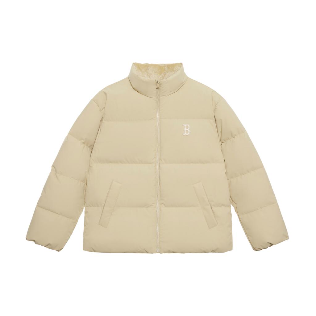 New MLB Boston Red Sox Basic Collection FW24 Down Jacket Unisex Sandy Brown 3ADJB1046-43SAS