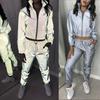 Pantaloni Sportivi Casual Patchwork Riflettenti a Vita Media Europei e Americani Autunno/Inverno 2026