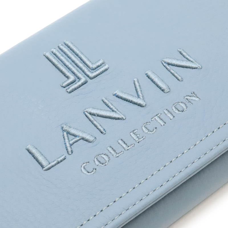 Lanvin Collection Luluve Perse Long Wallet 65-6454 Ice Blue